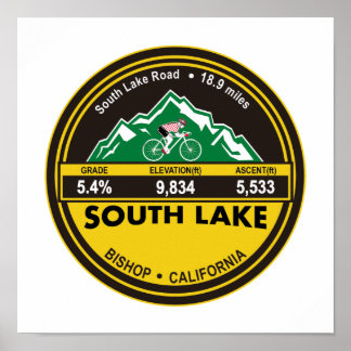 ZUID-LAKE - BISHOP, CA -"CIRCLE" POSTER