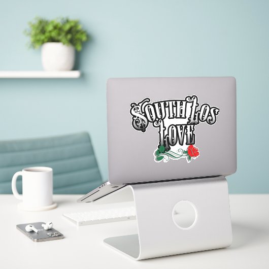 Zuid-Los Angeles Auto decal sticker (Laptop op bureau)