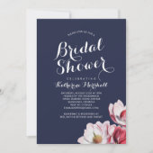 Zuid-Magnolia Vrijgezellenfeest Midnight Blue Kaart (Voorkant)