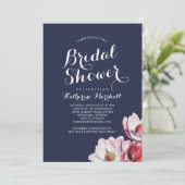 Zuid-Magnolia Vrijgezellenfeest Midnight Blue Kaart (Staand voorkant)