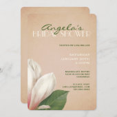 Zuid-Magnolia-Vrijgezellenfeest | Rustieke blos Kaart (Voorkant / Achterkant)