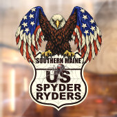 Zuid-Maine-hoofdstuk - Decal Eagle-logo (Vel 2)