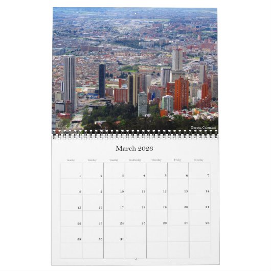 Zuid-Midden-Amerika steden 2025 Kalender (Mar 2026)