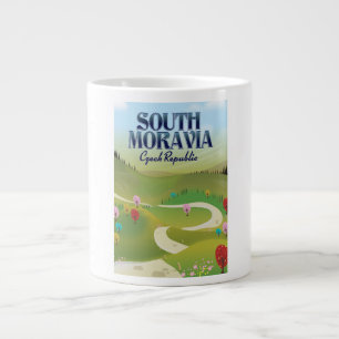 Zuid-moravië Tsjechische Republiek reisposter Grote Koffiekop