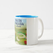 Zuid-moravië Tsjechische Republiek reisposter Tweekleurige Koffiemok (Voorkant rechts)