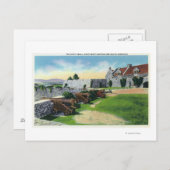 Zuid-Muur, zuidwestelijke Basis, Zuid-Barracks Briefkaart (Voorkant / Achterkant)