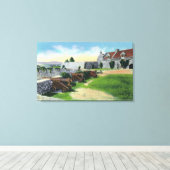 Zuid-Muur, zuidwestelijke Basis, Zuid-Barracks Canvas Afdruk (Insitu (Houten vloer))