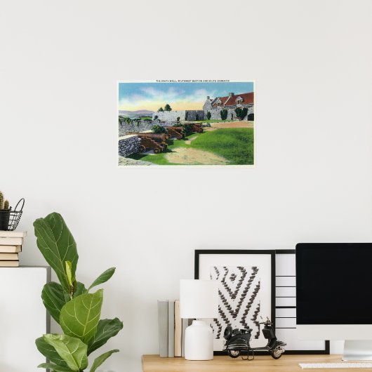 Zuid-Muur, zuidwestelijke Basis, Zuid-Barracks Poster (Thuiskantoor)