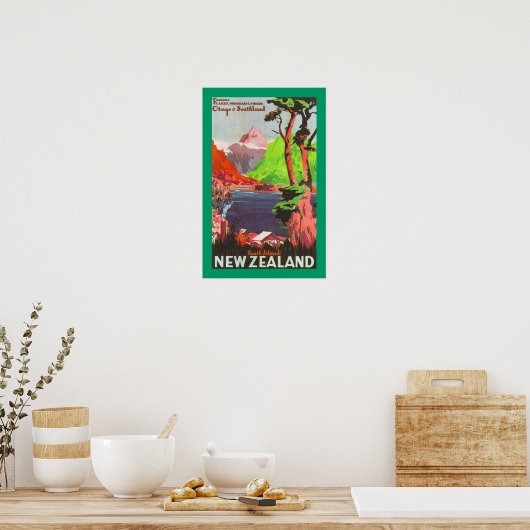 Zuid-Nieuw-Zeeland (canvas) Poster (Keuken)