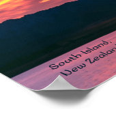 Zuid-Nieuw-Zeeland Poster (Hoek)