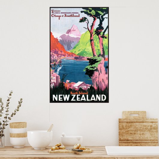 Zuid-Nieuw-Zeeland Poster (Keuken)