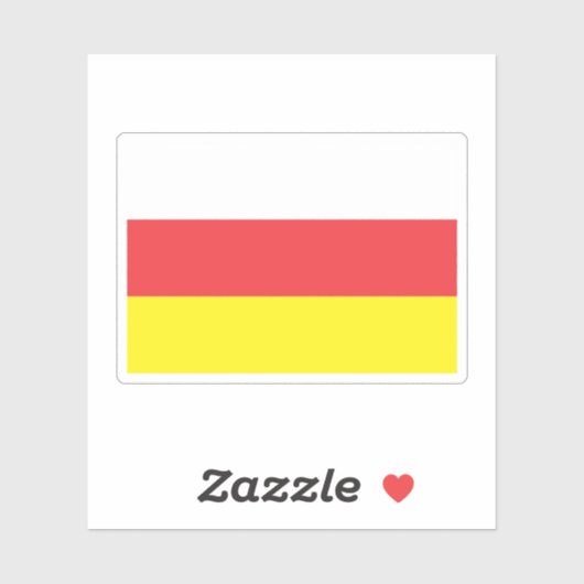 Zuid-Ossetië - Albanië Sticker (Vel)