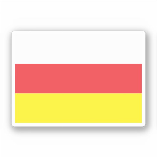 Zuid-Ossetië - Albanië Sticker (Voorkant)
