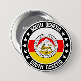 Zuid-Ossetië Ronde Button 7,6 Cm