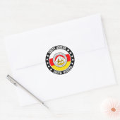 Zuid-Ossetië Ronde Sticker (Envelop)
