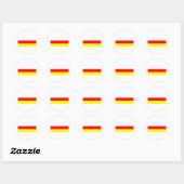 Zuid-Ossetië vlag Ronde Sticker (Vel)