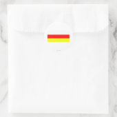 Zuid-Ossetië vlag Ronde Sticker (Tas)