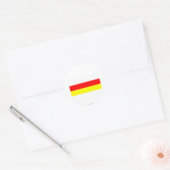 Zuid-Ossetië vlag Ronde Sticker (Envelop)