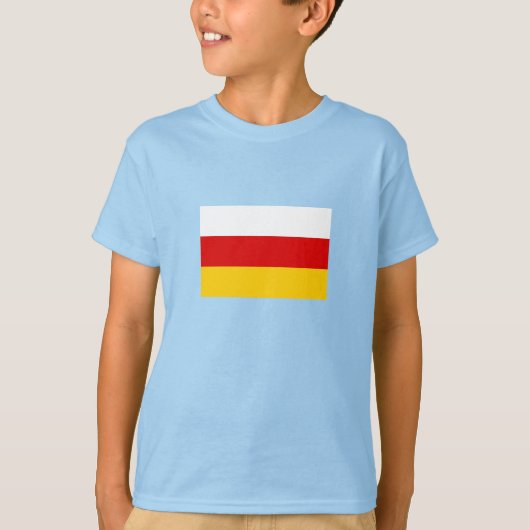 Zuid-Ossetië Vlag T-shirt (Voorkant)