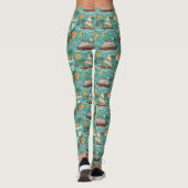 Zuid-Pacific Cruise Eiland Avontuur Ontwerp Leggings (Achterkant)
