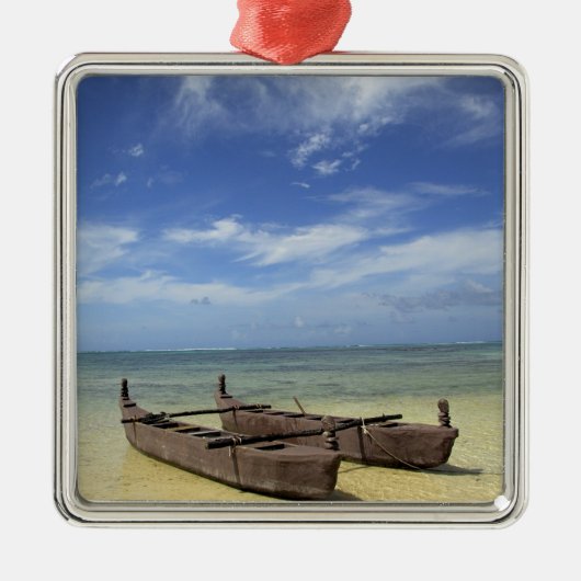 Zuid-Pacific, Frans-Polynesië, Moorea. Metalen Ornament (Voorkant)