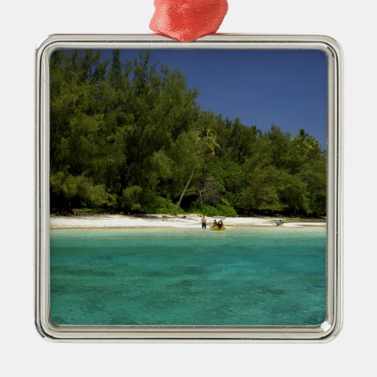 Zuid-Pacific, Frans-Polynesië, Moorea Metalen Ornament (Voorkant)