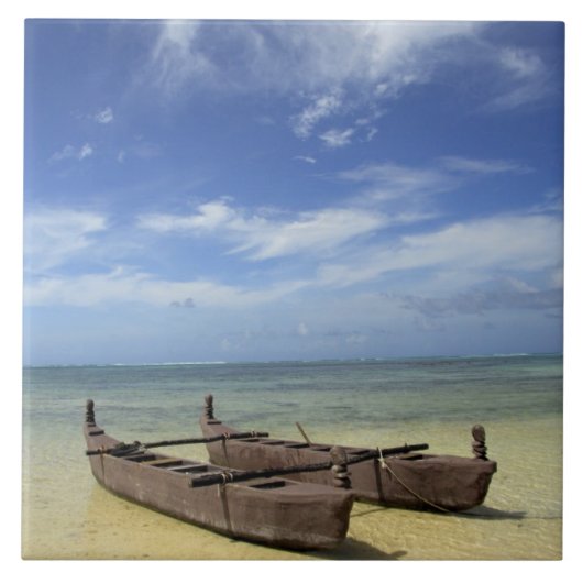 Zuid-Pacific, Frans-Polynesië, Moorea. Tegeltje (Voorkant)