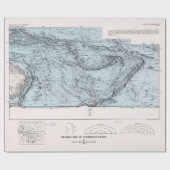 Zuid-Pacifische kaart (1982) Cadeaupapier (Vlak)