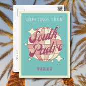 Zuid-Padre eiland texas Retro  Briefkaart