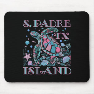 Zuid Padre Eiland Tx Schildpad Liefhebber Kleurrij Muismat