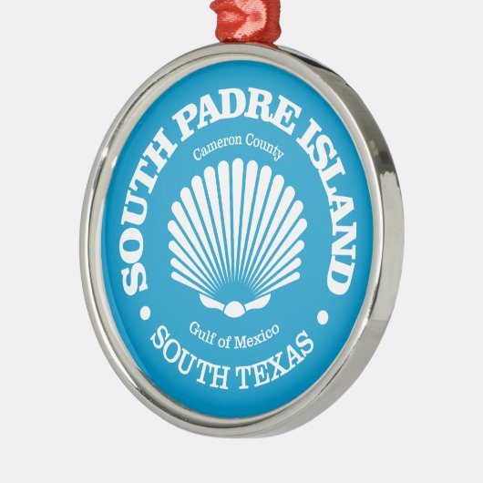 Zuid-Padre-eiland (zeeschelp) Metalen Ornament (Links)