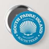 Zuid-Padre-eiland (zeeschelp) Ronde Button 4,0 Cm (Voorkant /achterkant)
