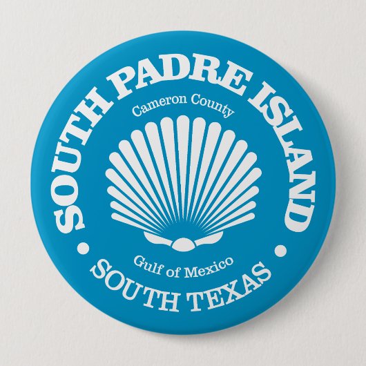 Zuid-Padre-eiland (zeeschelp) Ronde Button 4,0 Cm (Voorkant)
