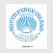 Zuid-Padre-eiland (zeeschelp) Sticker (Vel)