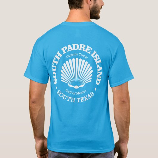 Zuid-Padre-eiland (zeeschelp) T-shirt (Achterkant)