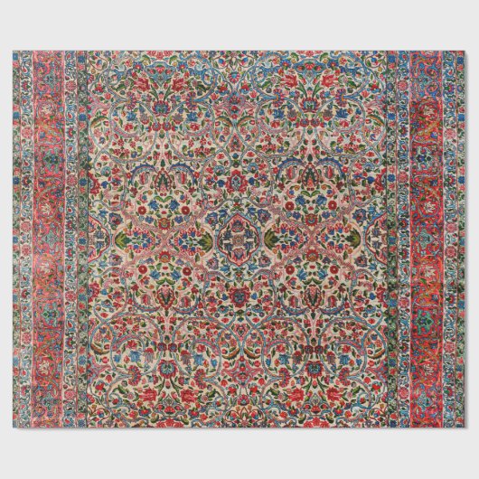 Zuid-Perzië Rood Roze Blauw  Cadeaupapier (Vlak)