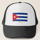 Zuid-pet van de Cubaanse vlag Trucker Pet (Voorkant)
