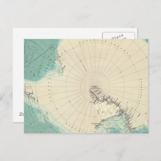 Zuid-Polaire regio's Briefkaart (Voorkant / Achterkant)