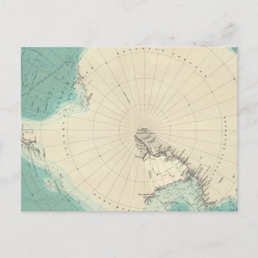 Zuid-Polaire regio's Briefkaart (Voorkant)