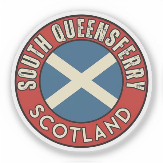 Zuid Queensferry, Schotland Sticker (Voorkant)