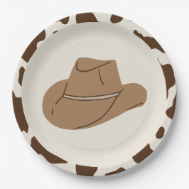 Zuid-Rodeo Neutral Cowboy Birthday Paper Bord