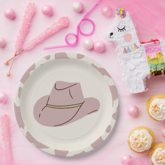 Zuid-Rodeo Roze Cowgirl Bord Birthday Paper (Feest)