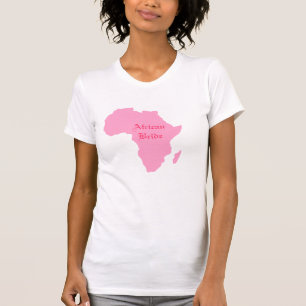 Zuid-Roze continent van Afrika T-shirt