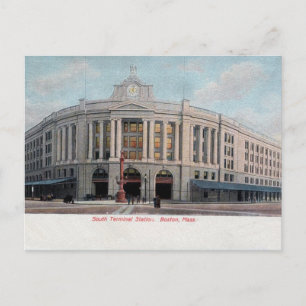  Zuid-RR-station Boston MA Briefkaart