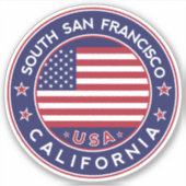 Zuid-San Francisco Sticker (Voorkant)