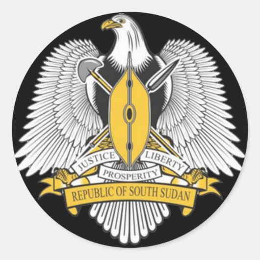 zuid - soedan - jassen ronde sticker (Voorkant)