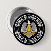 Zuid-Soedan Ronde Embleem Ronde Button 7,6 Cm (Voorkant /achterkant)