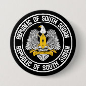 Zuid-Soedan Ronde Embleem Ronde Button 7,6 Cm (Voorkant)