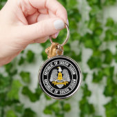 Zuid-Soedan Ronde Embleem Sleutelhanger (Hand)