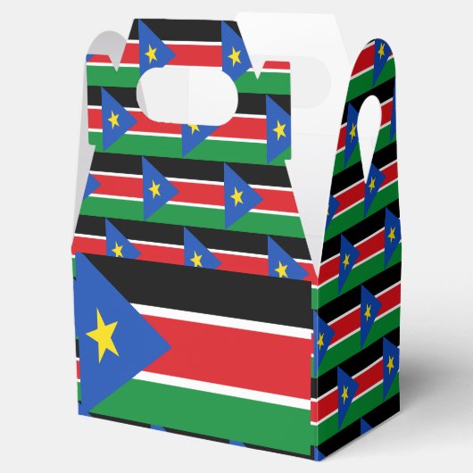 Zuid-Soedan vlag Bedankdoosjes (Geopend)